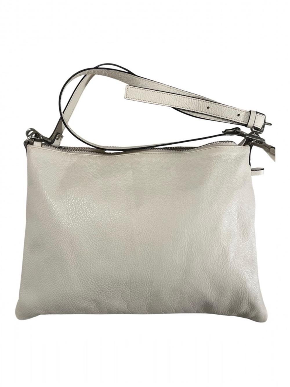 Antonio Cristiano Soft Italian Leather Shoulder Crossbody Bag Soft Cream